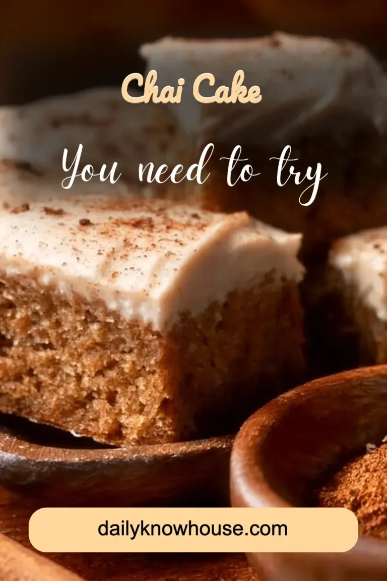 Delicious homemade chai cake with spices and frosting