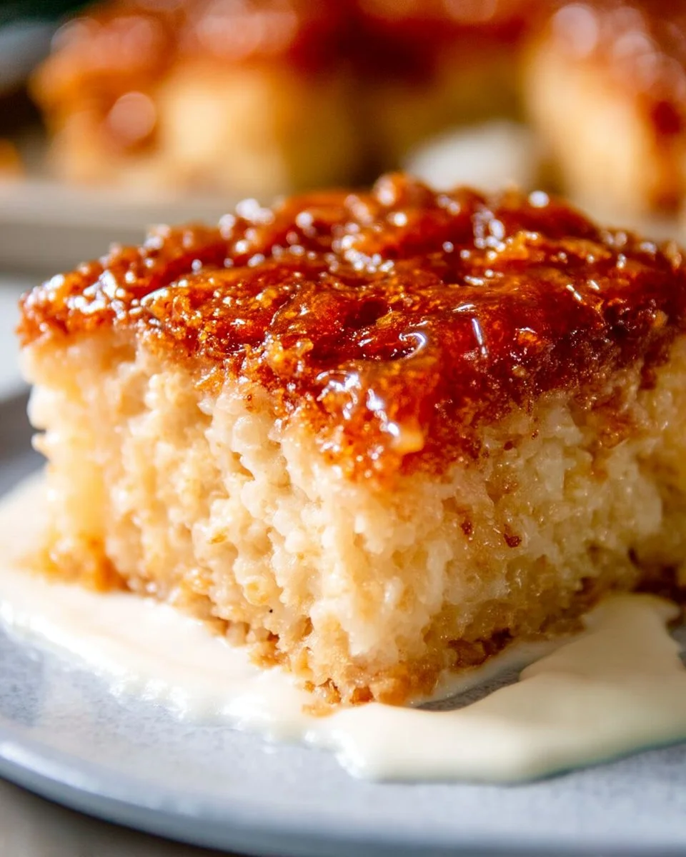 Delicious Biko Pudding served on a plate as a traditional Filipino dessert