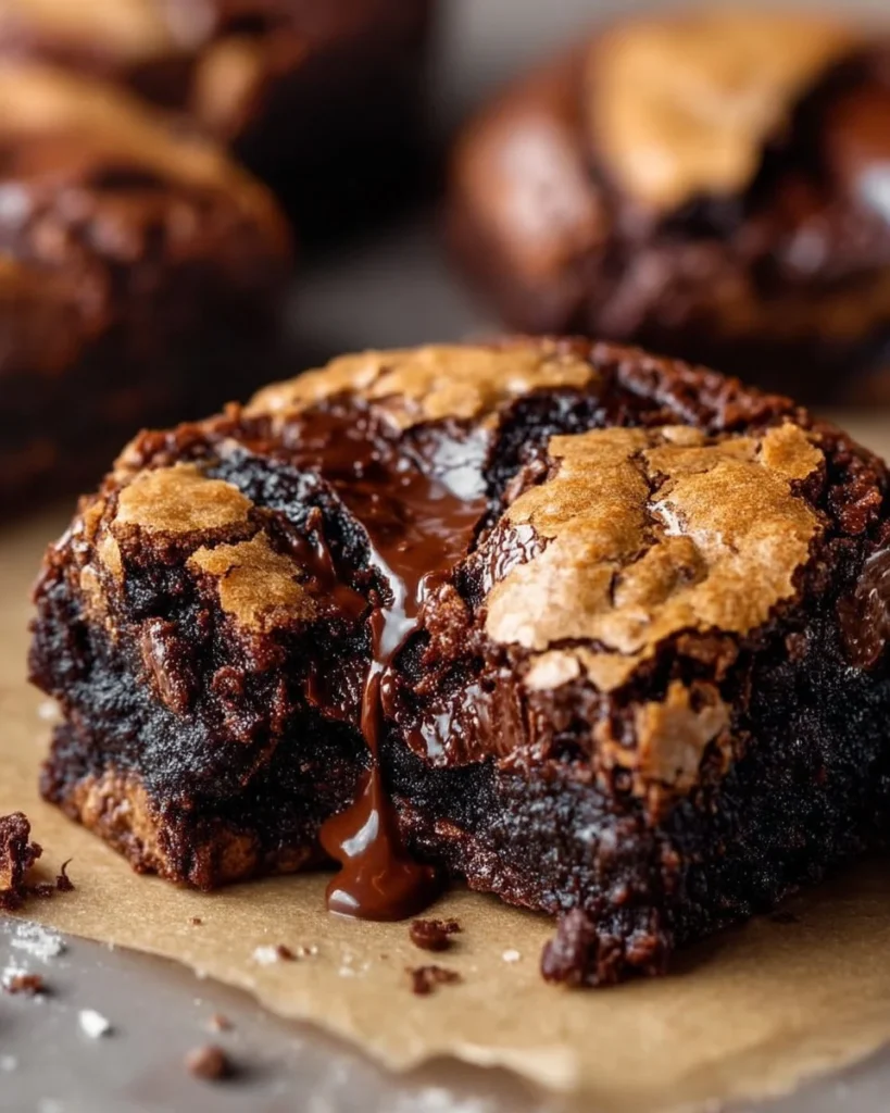 Delicious fudgy browkies, a perfect brownie and cookie combined dessert.