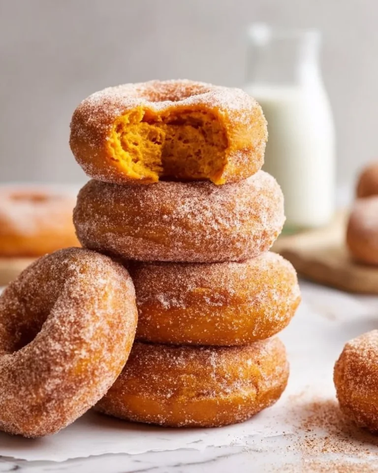 Gluten-free pumpkin donuts with icing on a plate