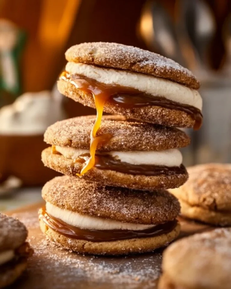 Delicious Apple Cider Whoopie Pies with creamy filling