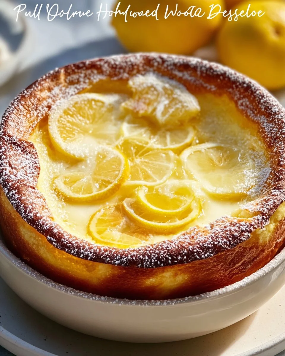 Delicious one-bowl lemon cake topped with fresh lemon slices