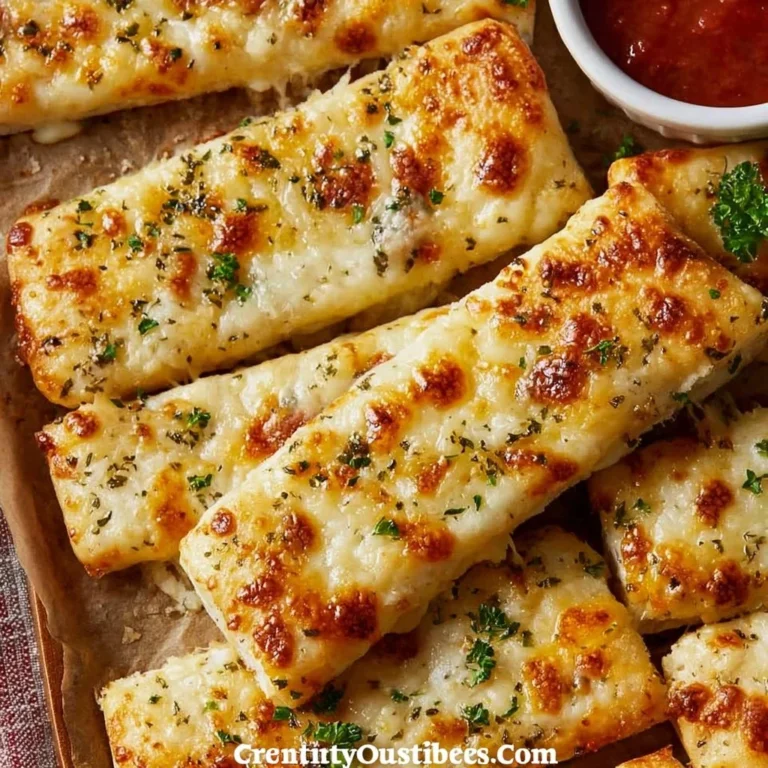 Deliciously cheesy bread sticks fresh out of the oven