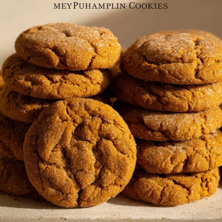 Chewy maple pumpkin cookies with fall spices and a soft texture