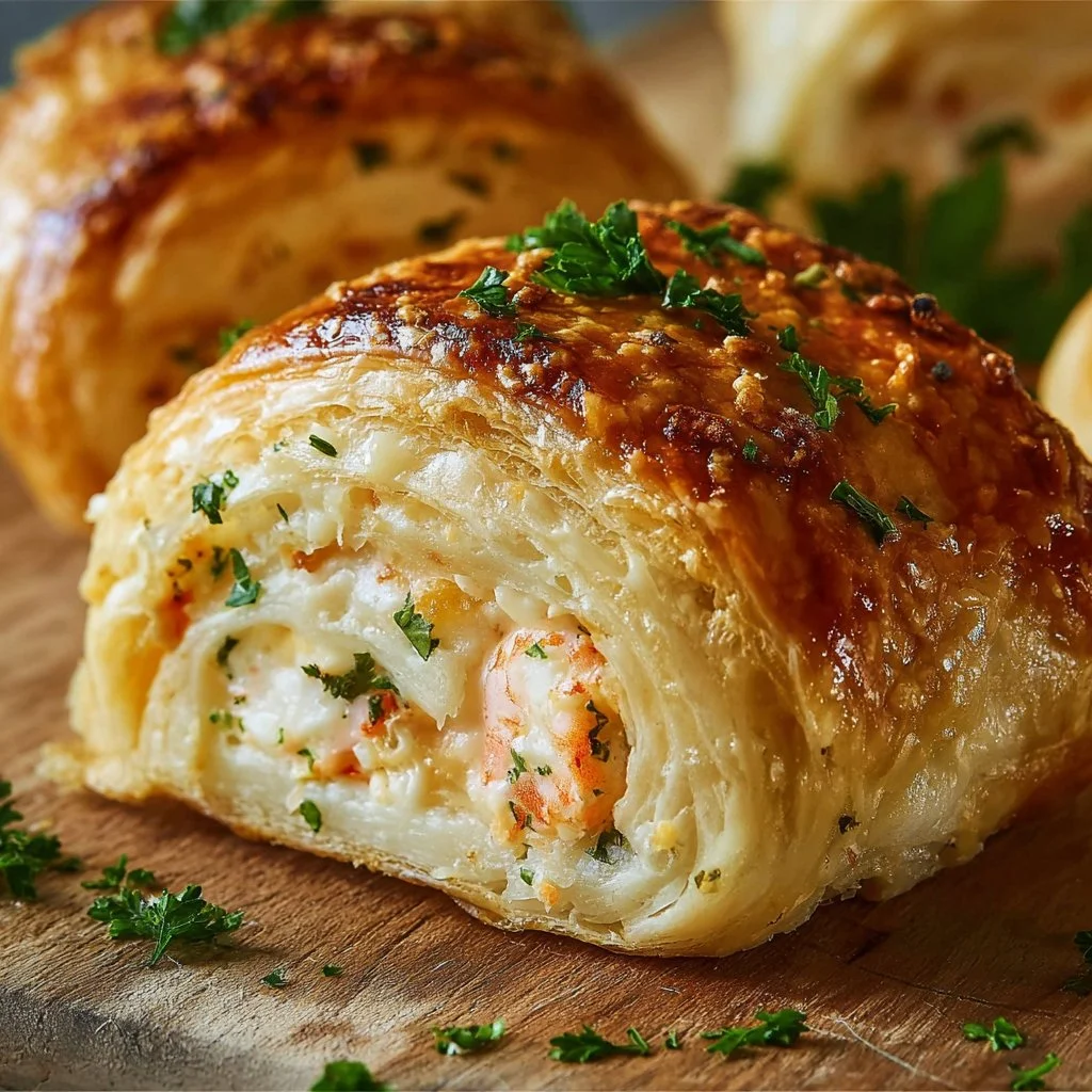 Delicious Crab Cheese Crescent Delight baked to perfection
