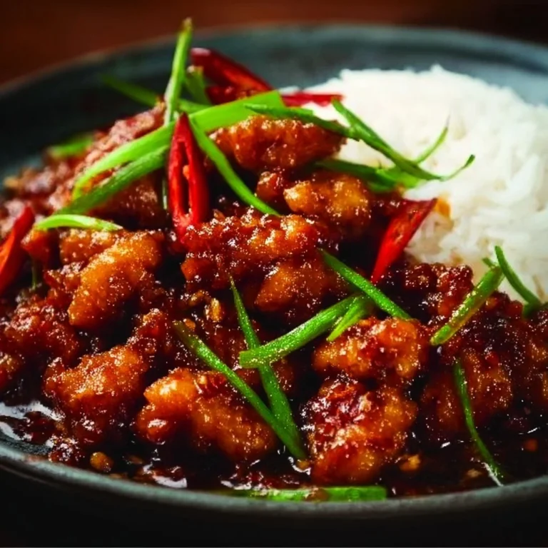 Delicious Dragon Chicken dish with vibrant colors and spices