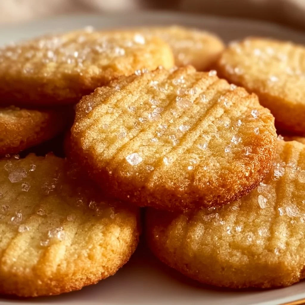 Homemade French salted butter cookies on a baking tray
