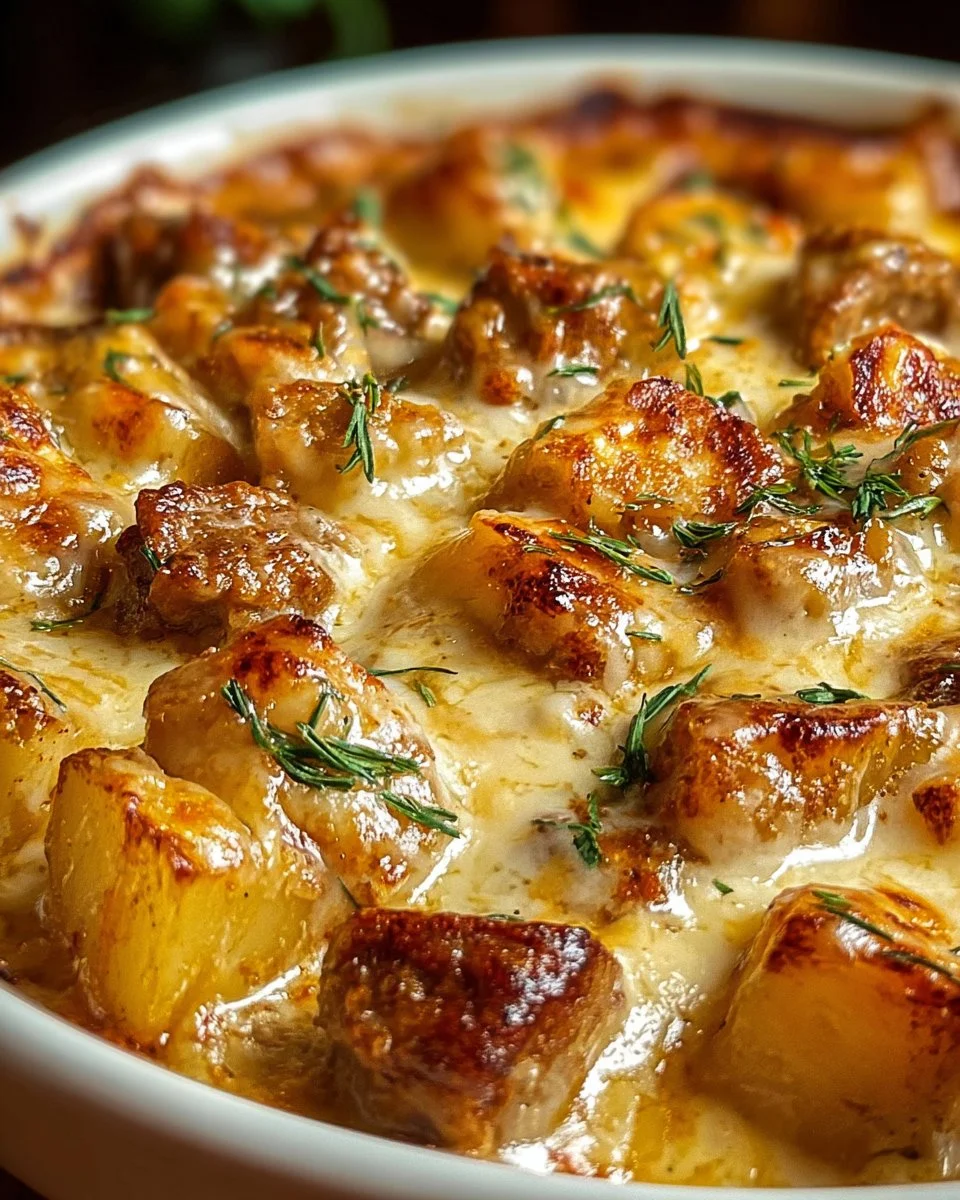 Delicious Garlic Parmesan Crockpot Chicken with Potatoes in a slow cooker