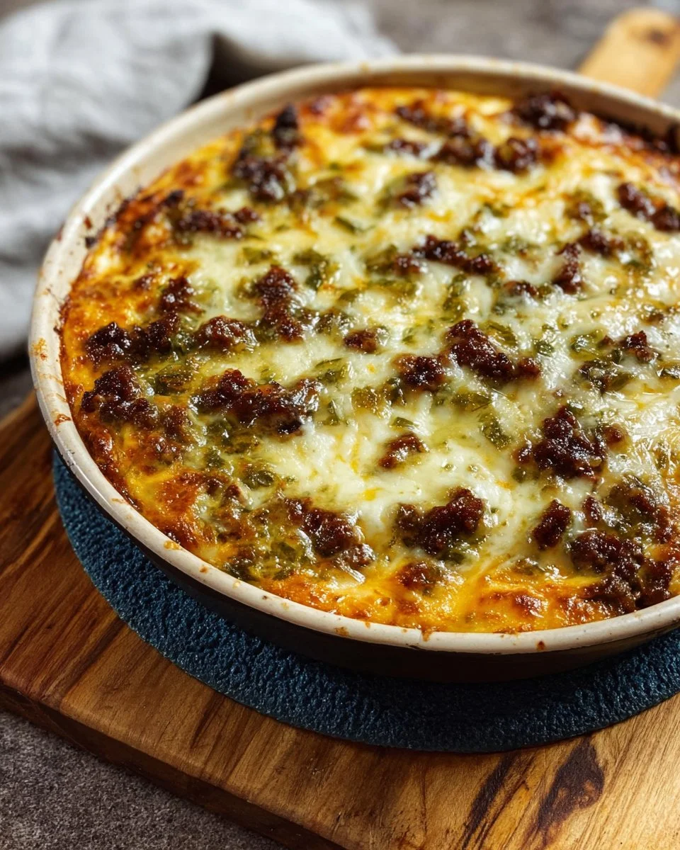 Delicious Green Chile Cast Iron Enchiladas served in a skillet