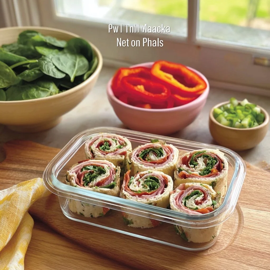 Healthy Italian pinwheels made with fresh ingredients for a nutritious snack.