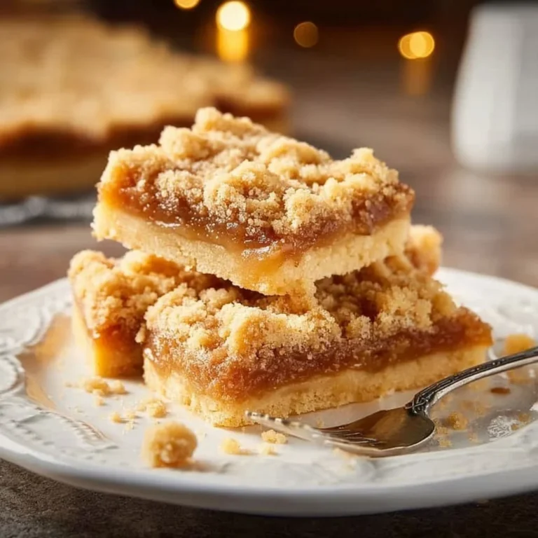 Delicious caramel crumb bars with a golden crumb topping and rich caramel filling.