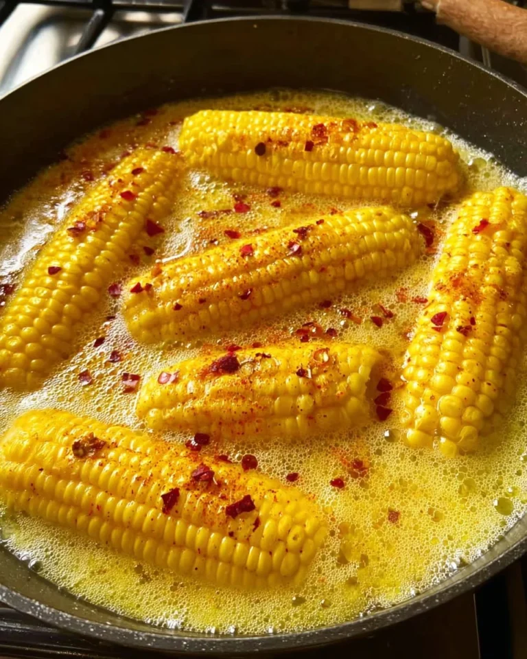 Delicious Jalapeño Butter Corn on the Cob ready to serve.