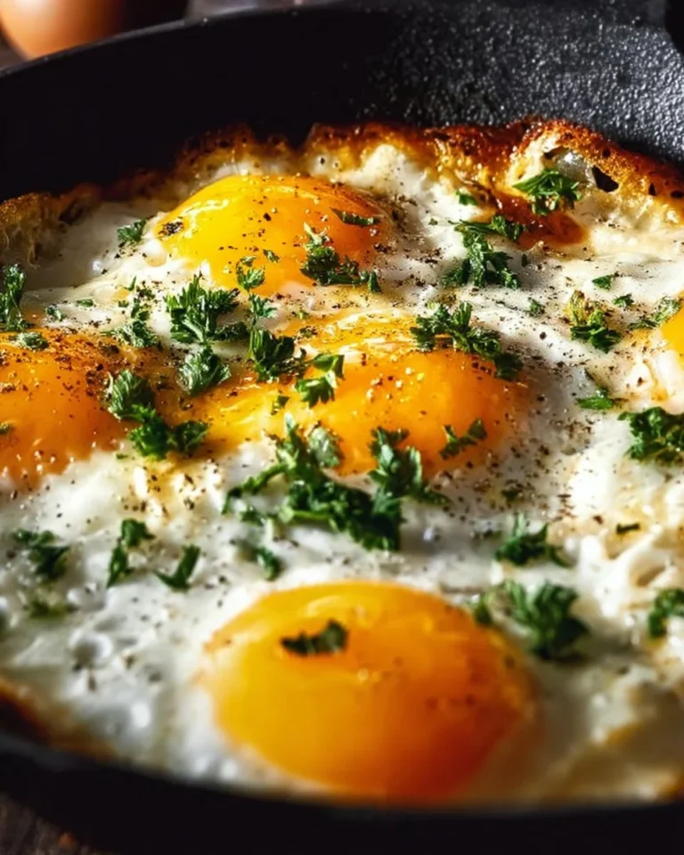 Keto Cottage Cheese Egg Bake served in a dish with herbs and spices