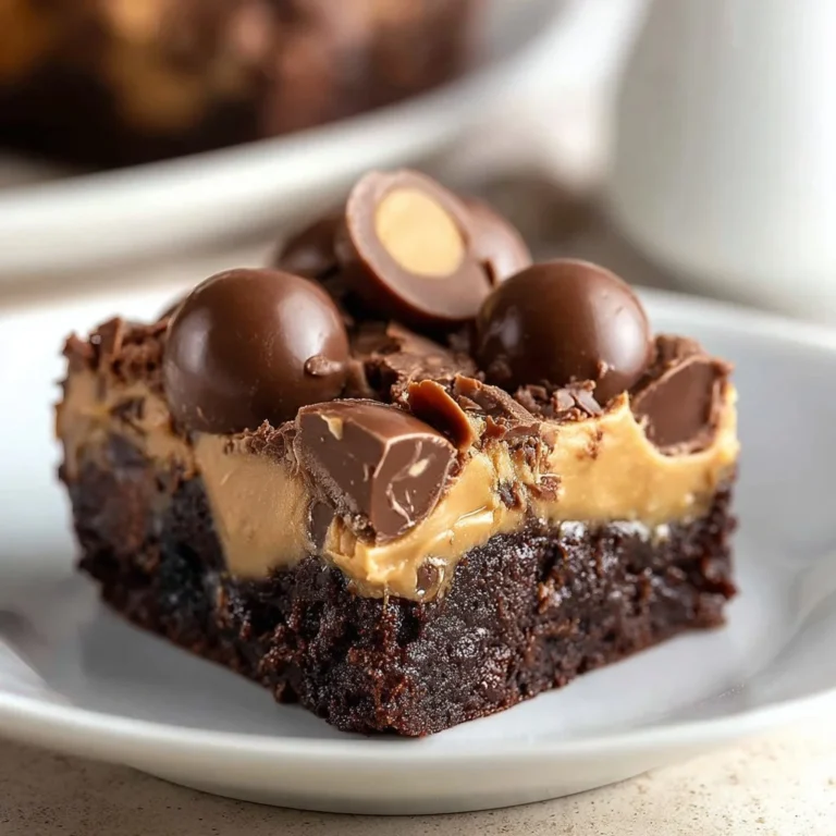 Peanut Butter Cup Earthquake Cake topped with chocolate and peanut butter drizzle