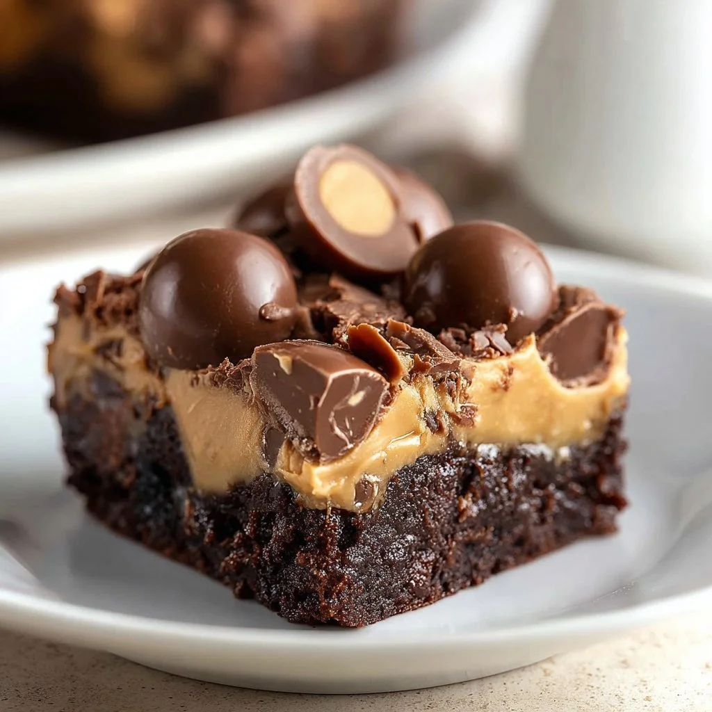 Peanut Butter Cup Earthquake Cake topped with chocolate and peanut butter drizzle