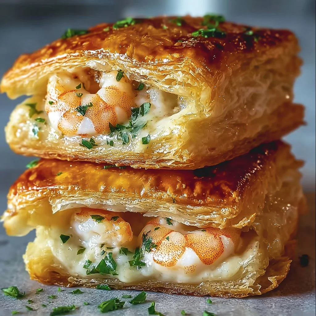 Delicious Shrimp Crab Melts served on a plate, showcasing rich seafood flavors.