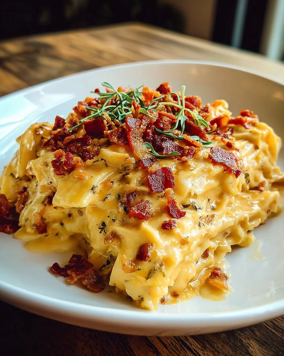 Spicy Southern Cheesy Chicken Spaghetti Casserole topped with cheese