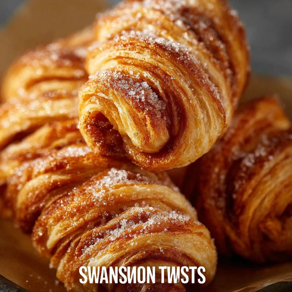 Delicious sweet cinnamon twists ready to be enjoyed.
