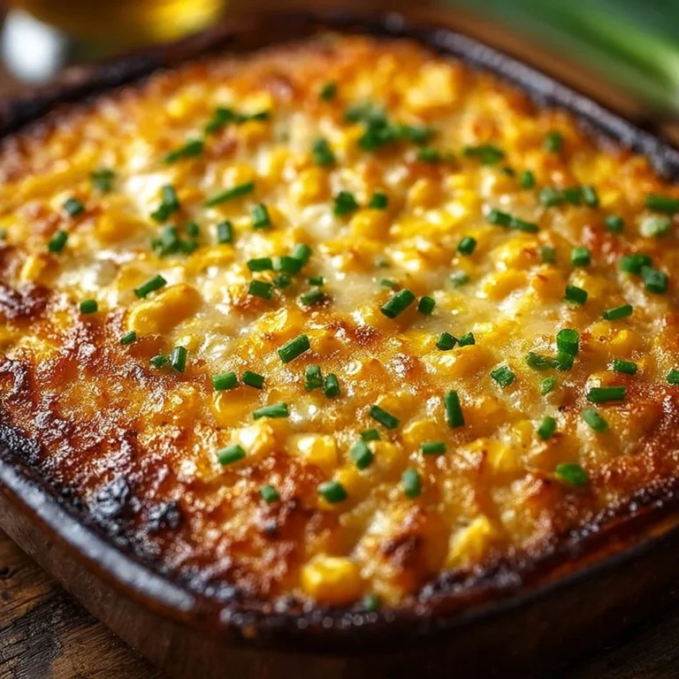 Delicious honey-glazed corn casserole served in a dish