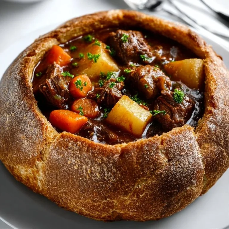 Delicious Witch's Cauldron Beef Stew simmering in a pot