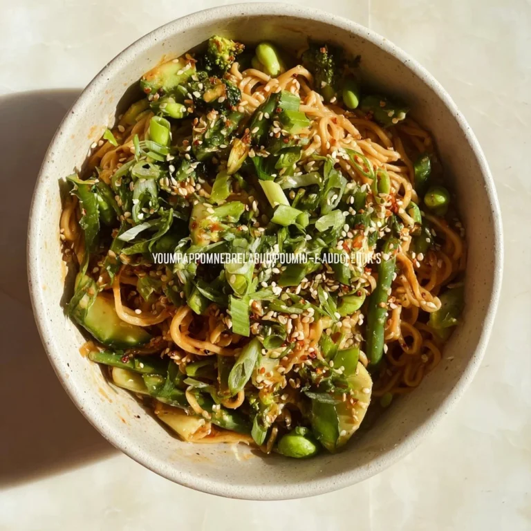 Delicious Yum Yum Noodle Bowls filled with fresh ingredients and vibrant flavors