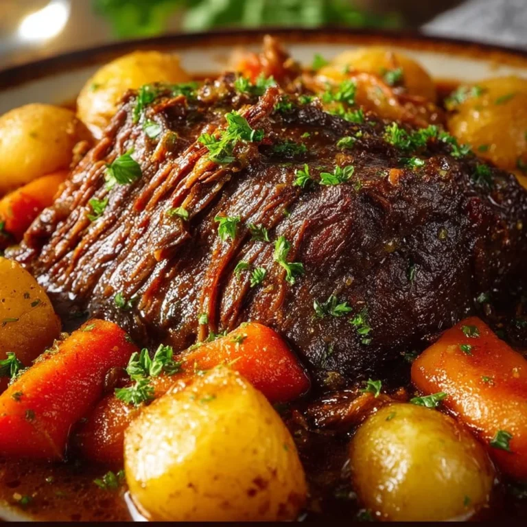 5-star slow cooker pot roast with vegetables and gravy