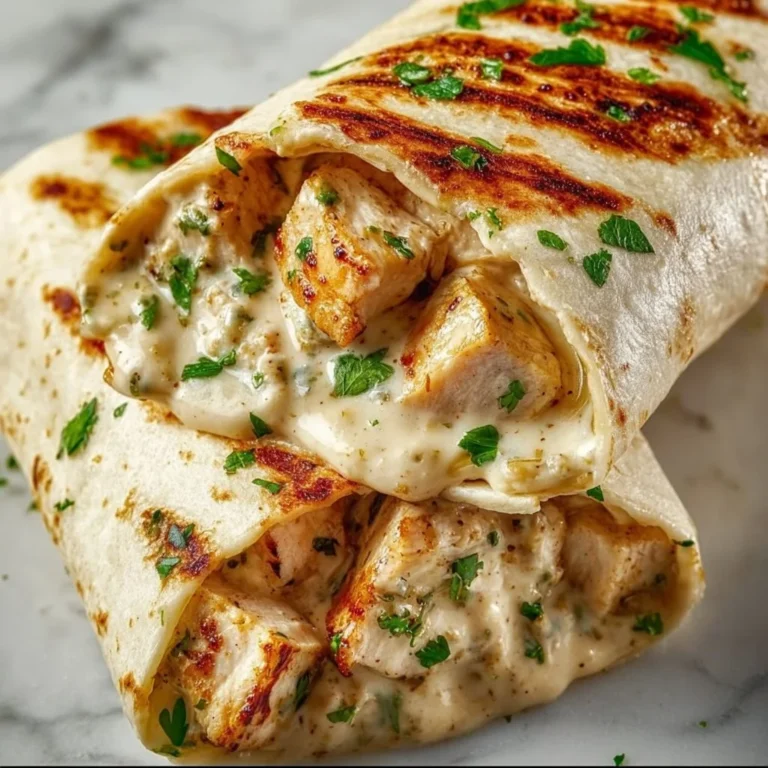 Cheesy garlic chicken wraps filled with fresh ingredients and melted cheese