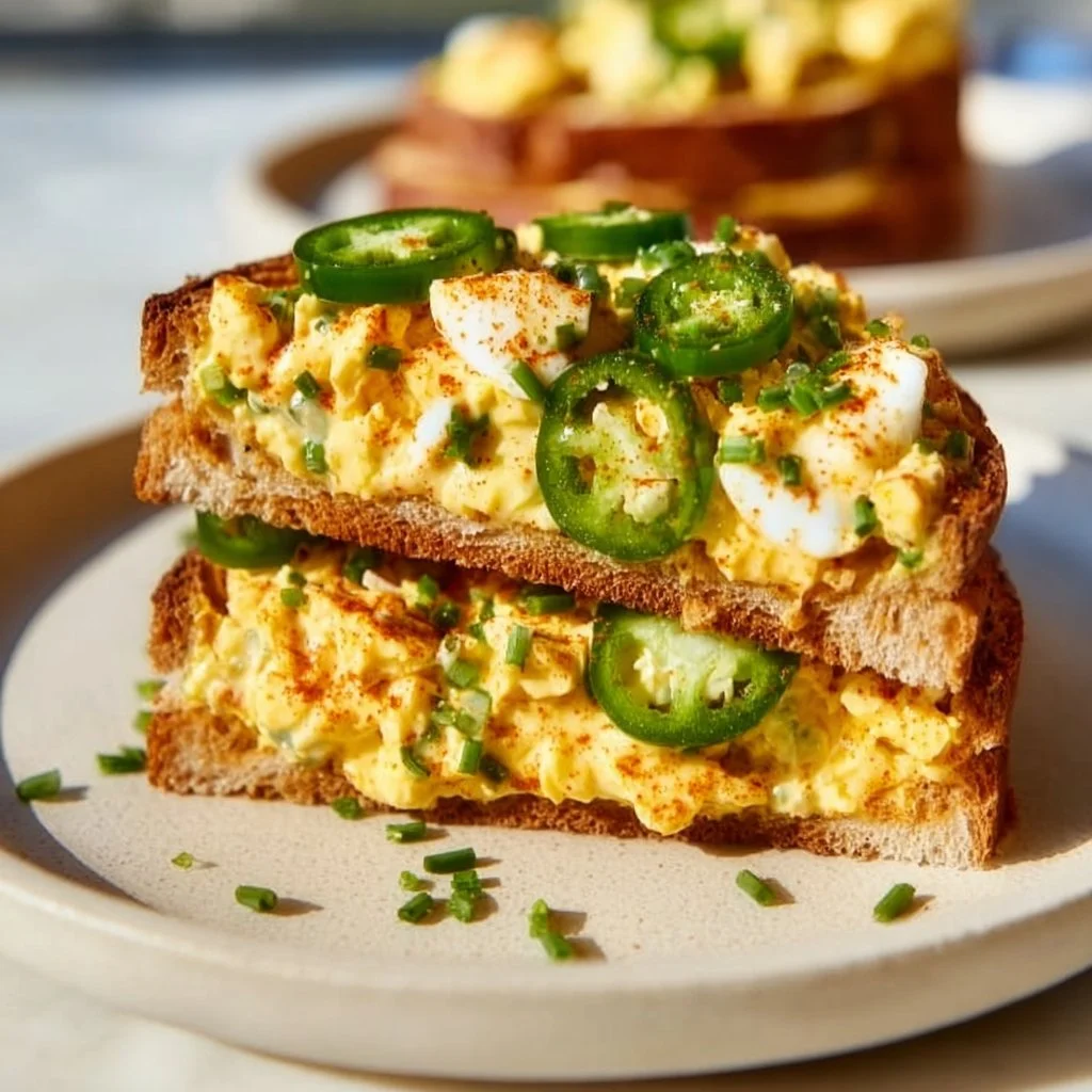 Crispy egg salad served in a bowl, garnished with fresh herbs and vegetables.