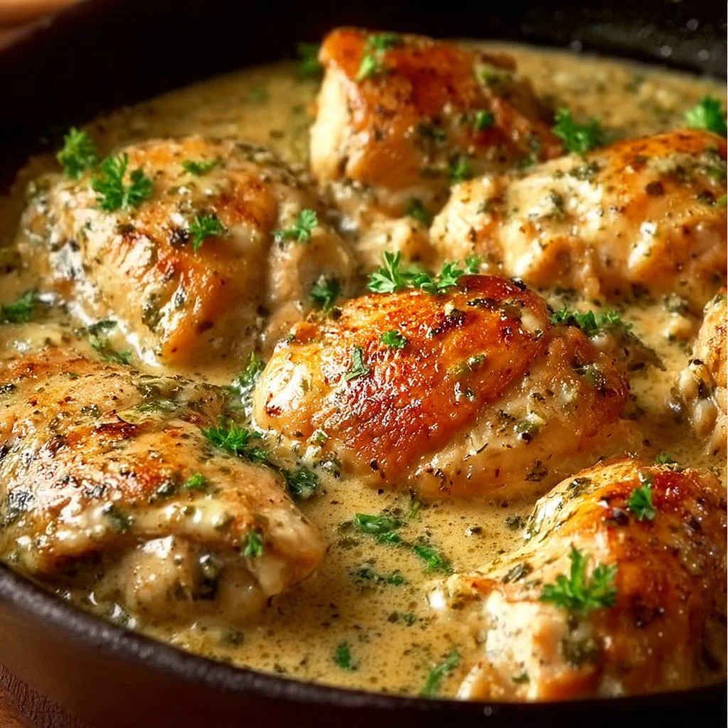 Delicious ranch chicken cooking in a crock pot, ready to serve.