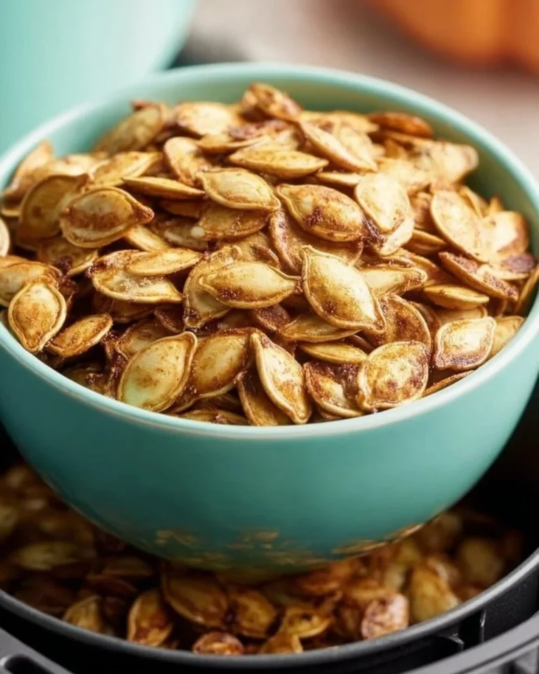 Recipe for delicious air fryer pumpkin seeds roasted to perfection