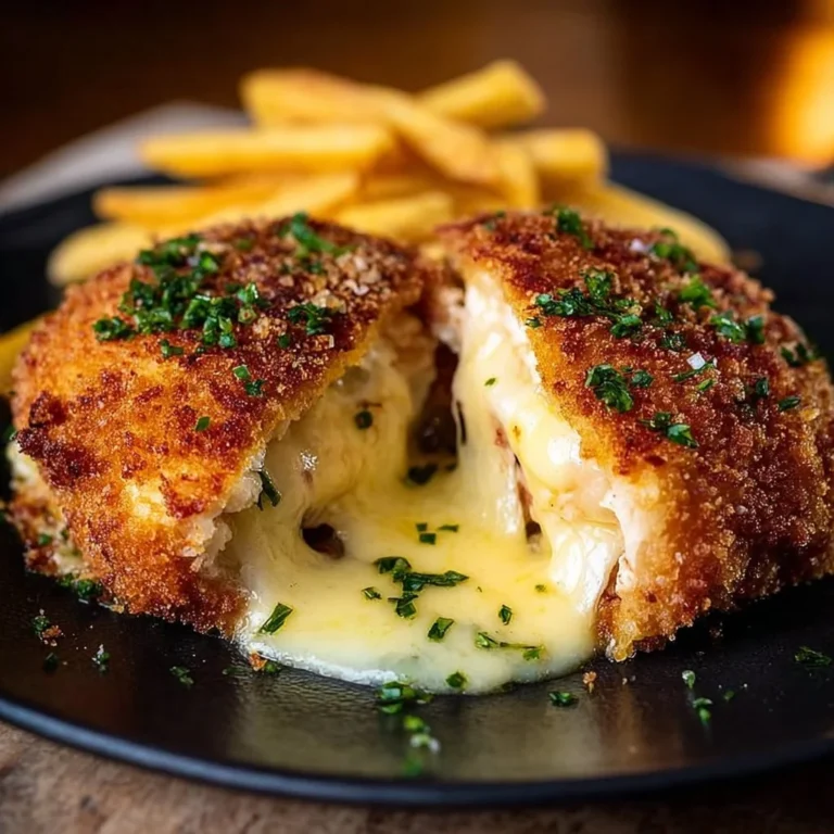 Delicious Easy Chicken Kiev with crispy crust and melted butter filling