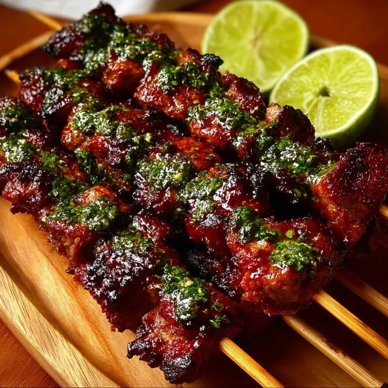 Grilled Thai Coconut Chicken Skewers served with a side of fresh herbs and sauces