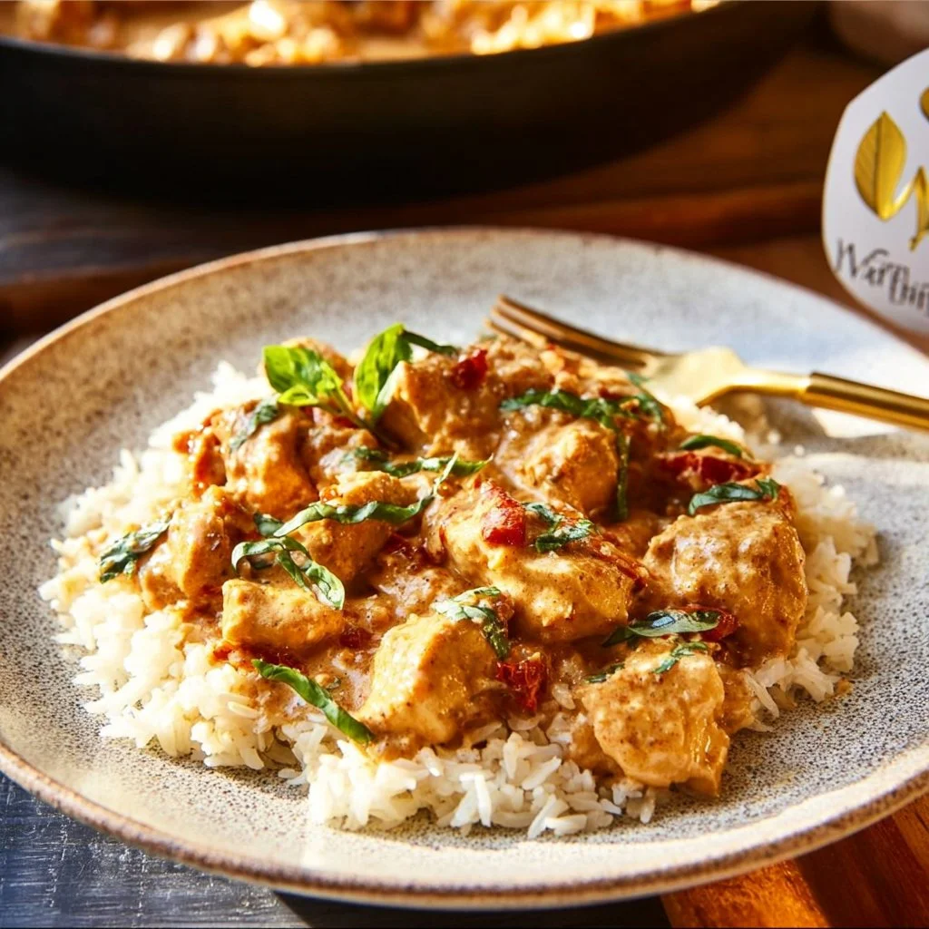 Delicious Marry Me Chicken served with herbs and creamy sauce