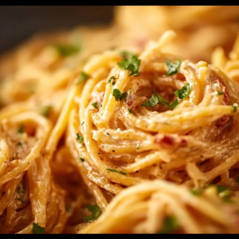 Delicious Marry Me Pasta served in a bowl with fresh herbs and cheese