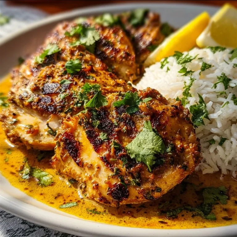 Spicy Brazilian Coconut Chicken cooked with vibrant spices and creamy coconut milk