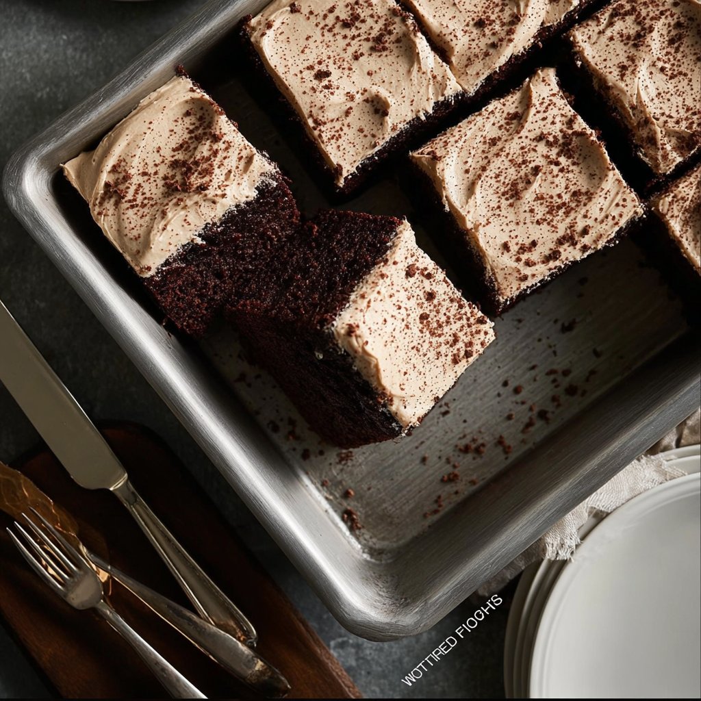 Brown Butter Frosting with Dark Chocolate Espresso Cake