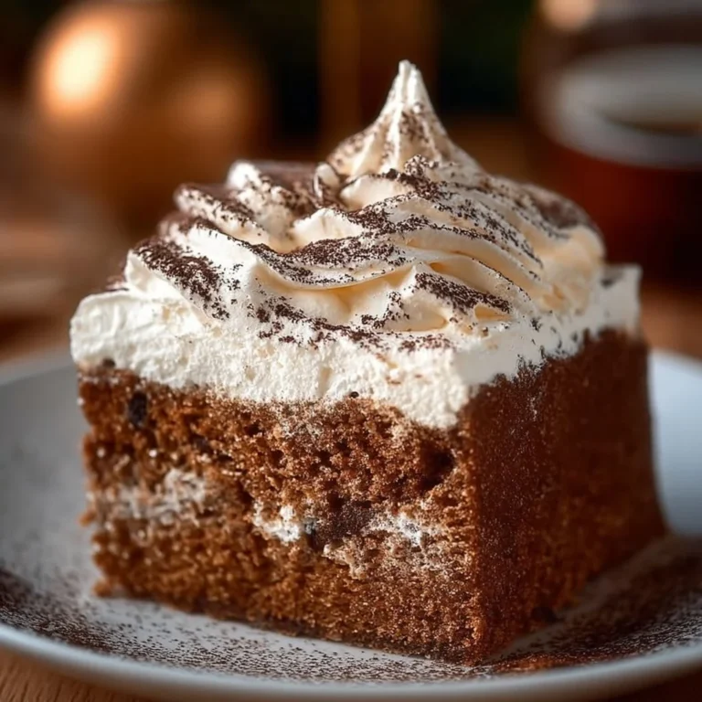 Irresistible Gingerbread Crazy Cake topped with festive frosting and decorations