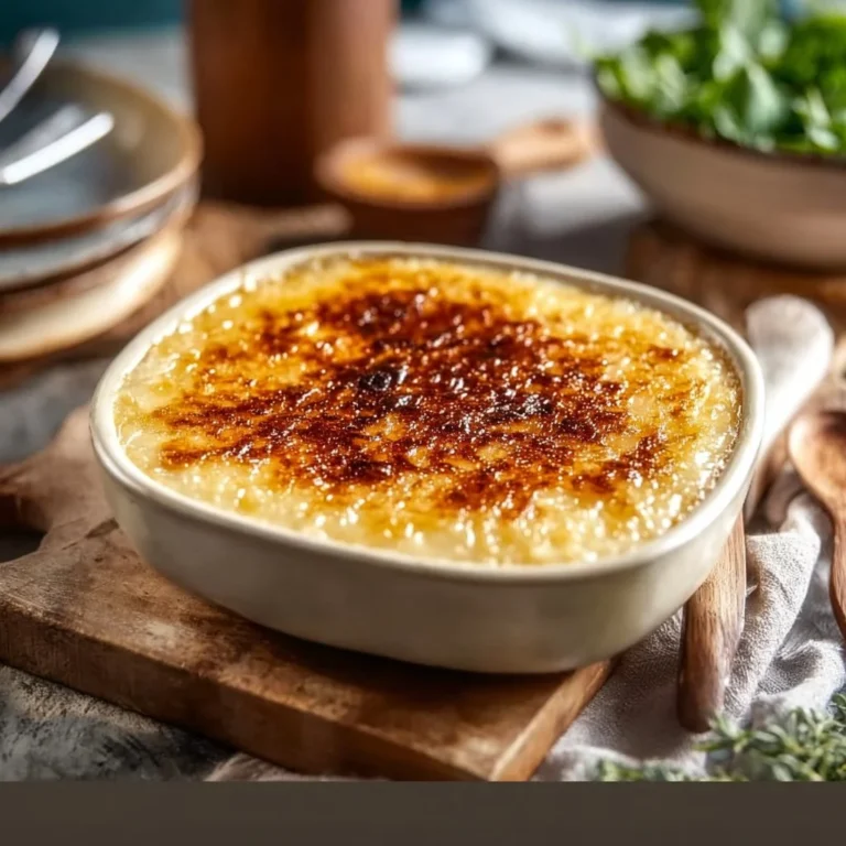 Delicious creamy rice pudding with condensed milk served in a bowl