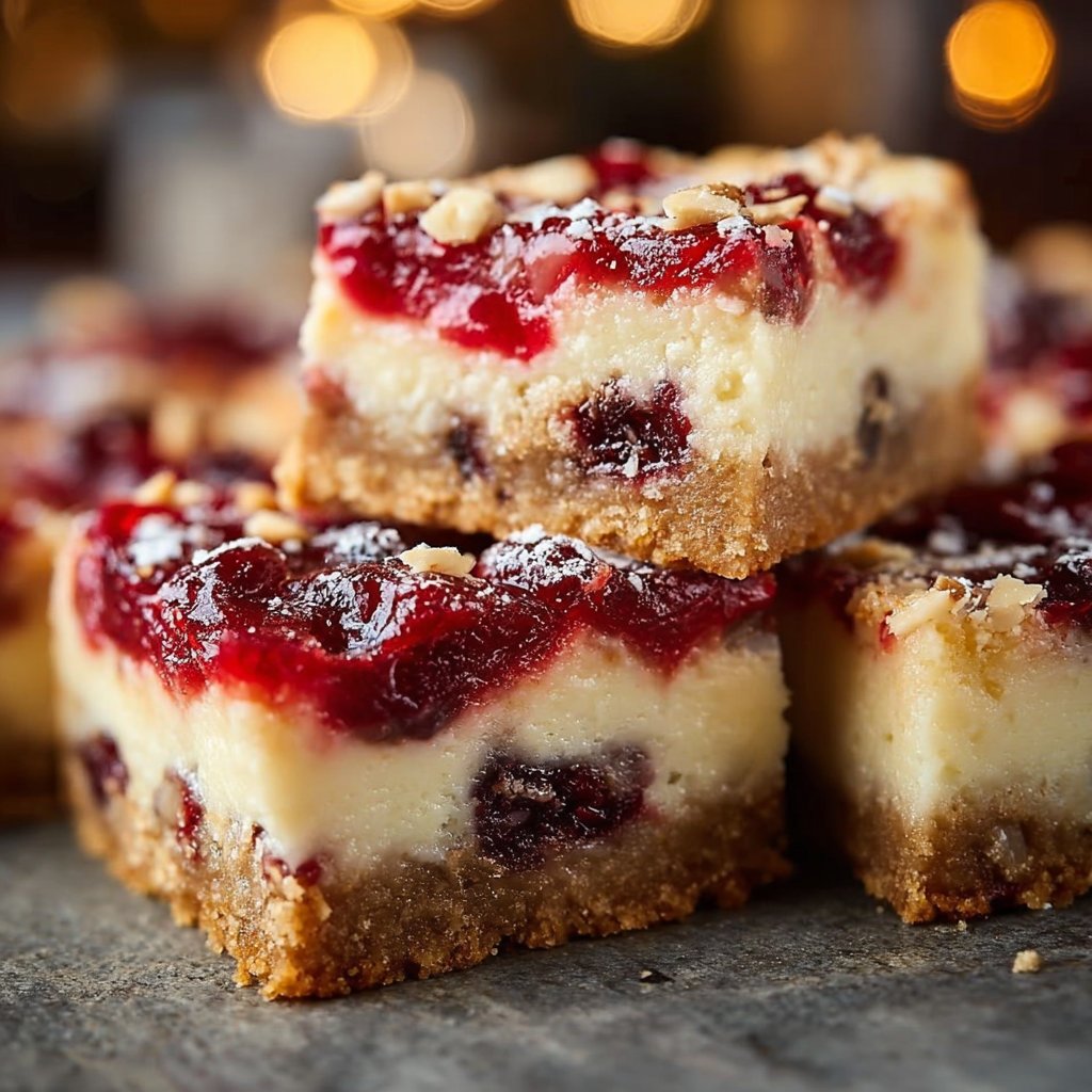 Christmas Cheesecake Bars