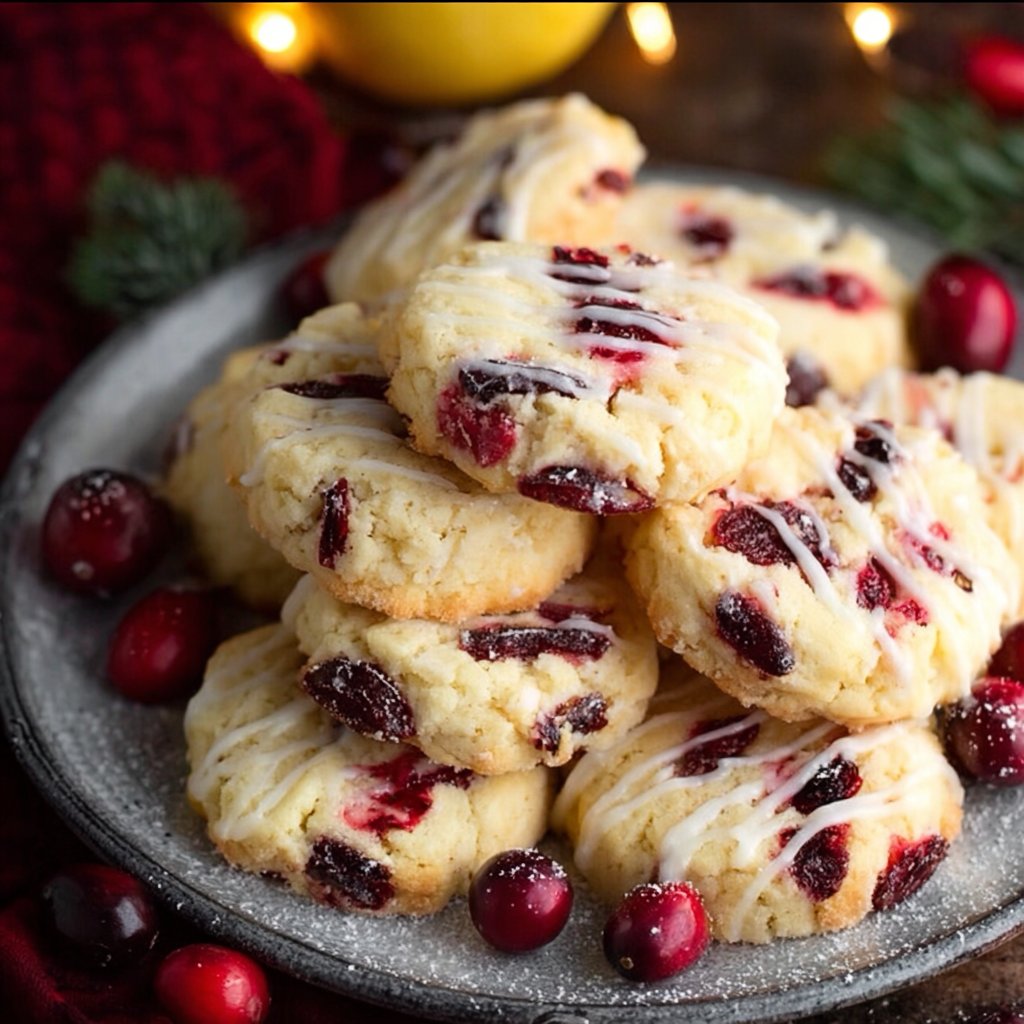 Lemon Cranberry Cookies