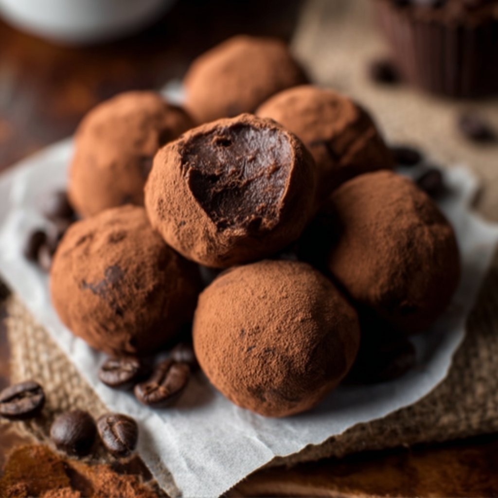Super Easy 5-Ingredient Espresso Chocolate Truffles | Homemade Chocolate, Dessert Truffles, Homemade Candy Recipes