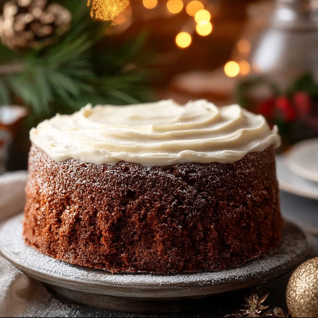 Easy Christmas Gingerbread Cake