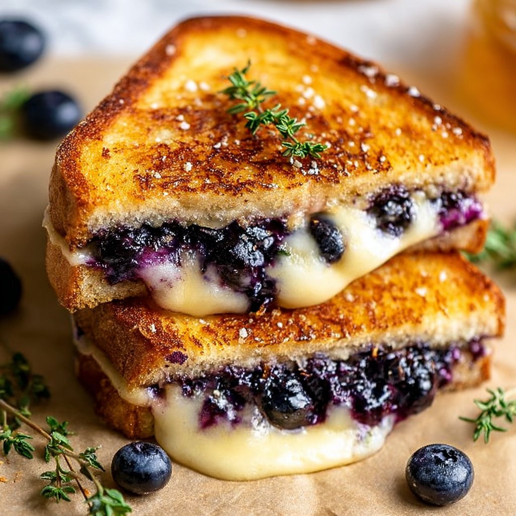 Juicy Blueberry Grilled Cheese