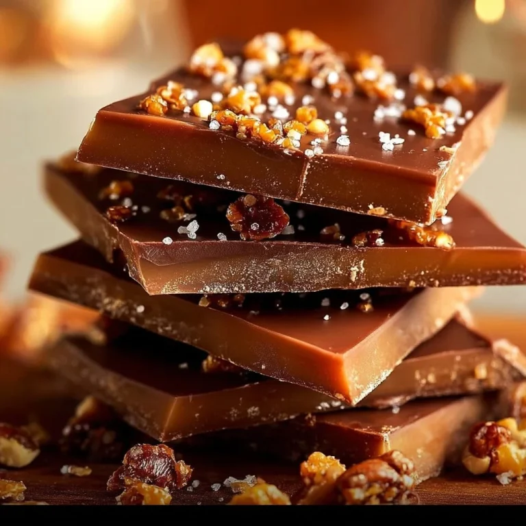 Delicious Better Than Anything Toffee dessert topped with chocolate and nuts.