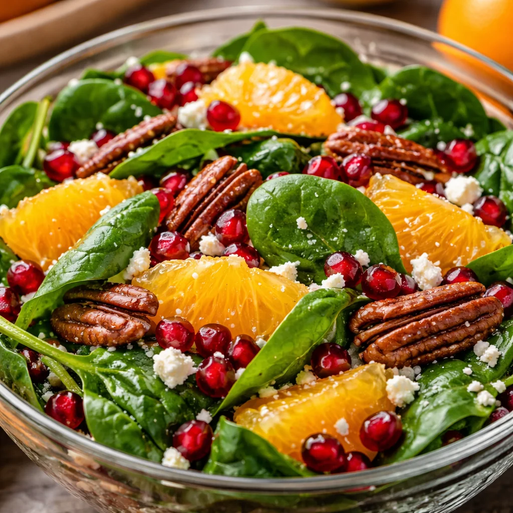 Colorful Christmas salad with fresh ingredients for holiday celebrations