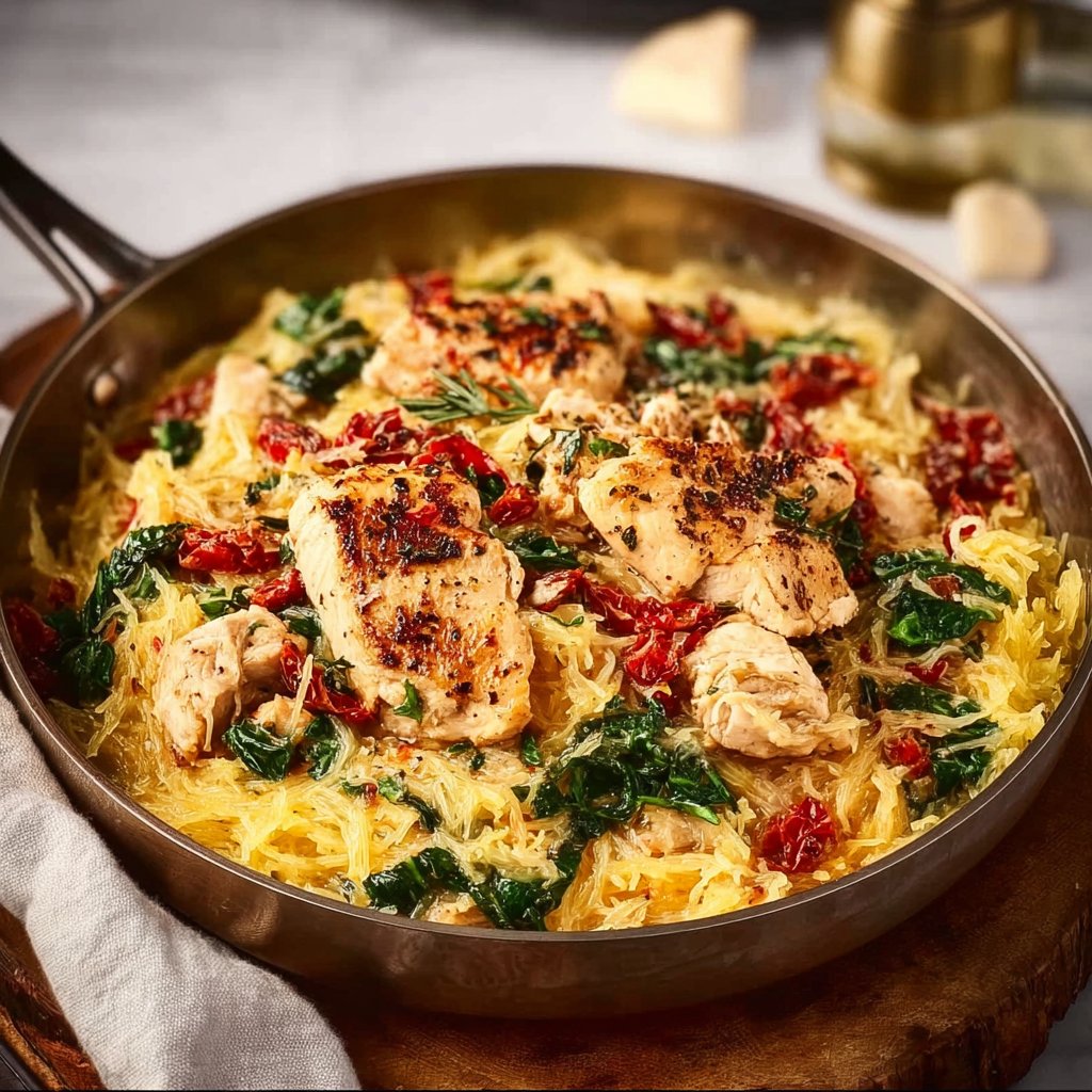 Tuscan Chicken and Spaghetti Squash