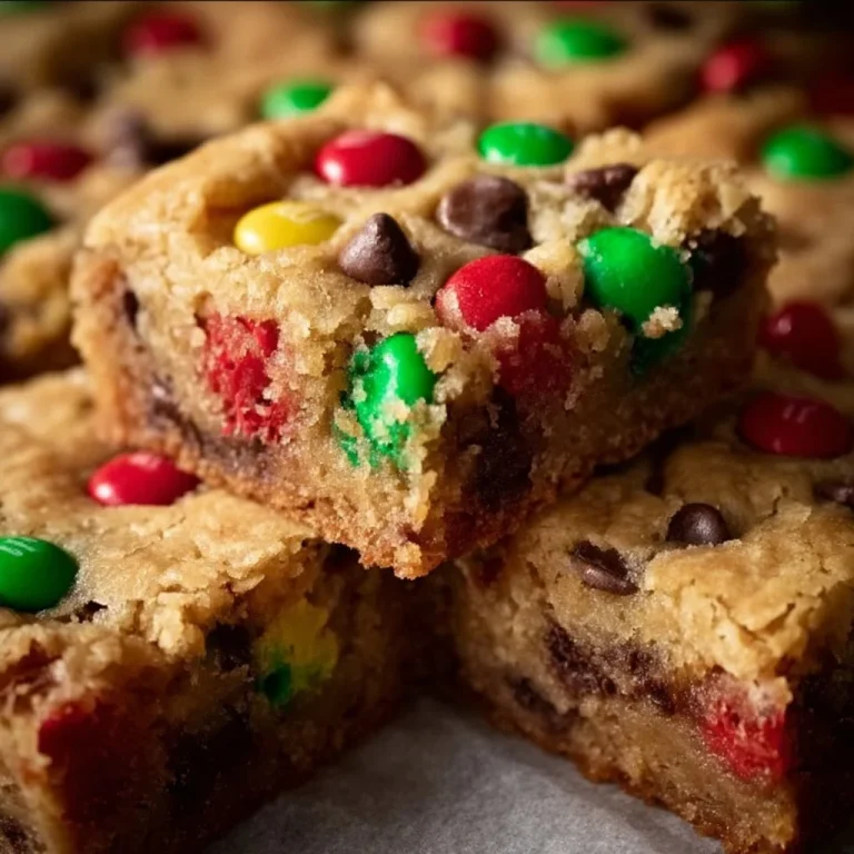 Delicious Christmas MM Cookie Bars for holiday festivities and joy