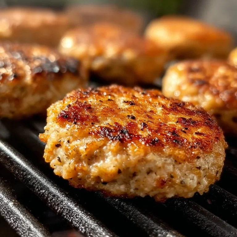 Plate of easy and delicious canned salmon patties with herbs and lemon.