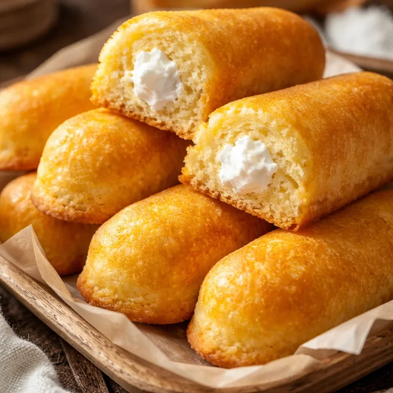 Homemade Twinkies fresh out of the oven, ready to enjoy
