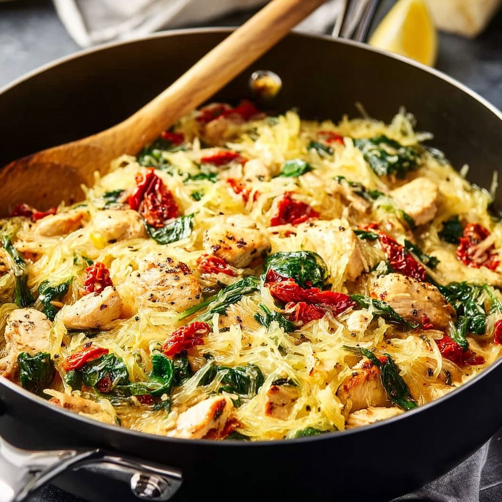 Tuscan Chicken and Spaghetti Squash